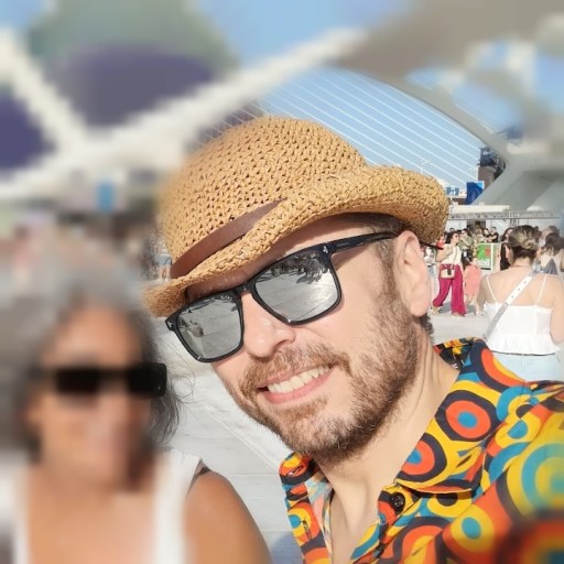 Juanma, en la Ciudad de las Artes y las Ciencias de Valencia